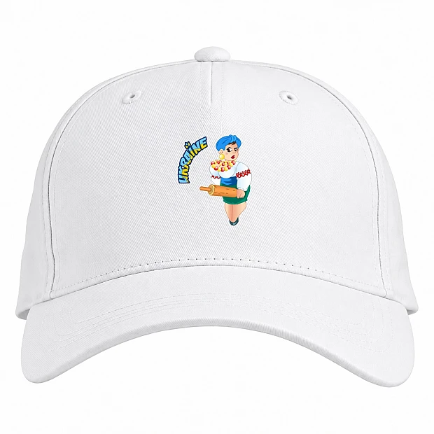 Baseball cap with Print Ukrainian 2 - white