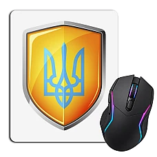 Коврик для мыши с принтом 3Д Герб Украины