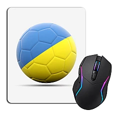 Mouse pad with print Ball Flag Of Ukraine