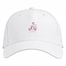 Baseball cap with Print Bride And Groom On Motorcycles - white