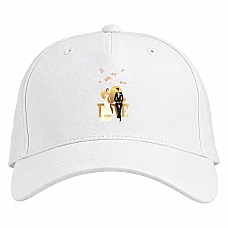Baseball cap with Print Bride And Groom On The Bench Love - white