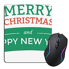 Mouse pad with print With Christmas And New Year With Red Deer