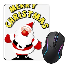 Mouse pad with print With Christmas Santa Claus