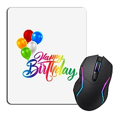 Mouse pad with print Day Balloons Birthday