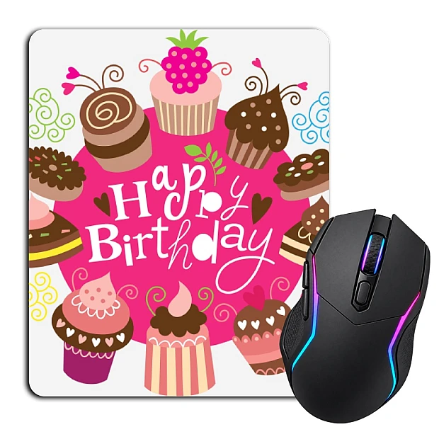 Mouse pad with print Birthday Many Sweets