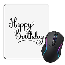 Mouse pad with print Birthday Nintendo Letters
