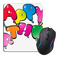Mouse pad with print Day Balloons Birthday 2
