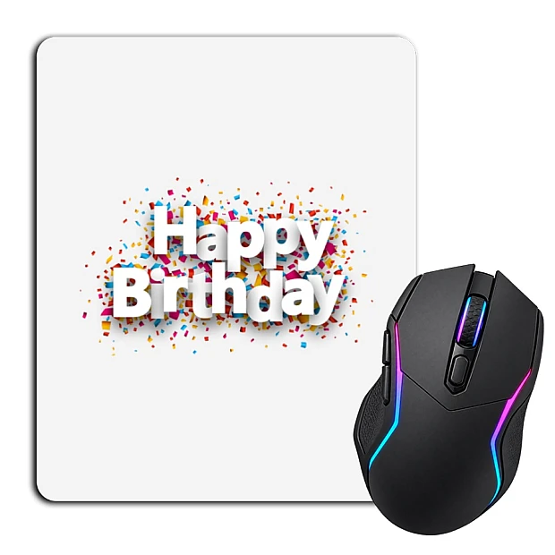 Mouse pad with print Birthday Paper Letters With Chocolates