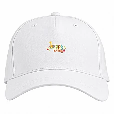Baseball cap with Print Birthday For Kids - white