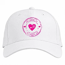 Baseball cap with Print Valentine's Day Print Key To Heart - white