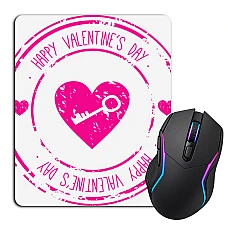 Mouse pad with print Valentine's Day Print Key To Heart