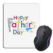 Mouse pad with print Dad Father's Day Inscription With Tool