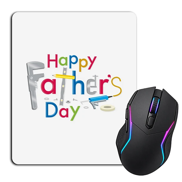 Mouse pad with print Dad Father's Day Inscription With Tool