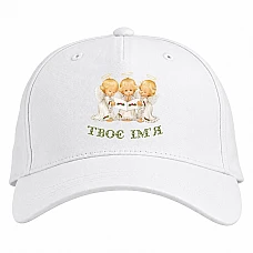 Baseball cap with Print Angel Day Three Angels - white
