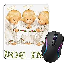 Mouse pad with print Angel Day Three Angels