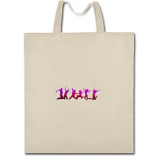 Eco bag with print Youth Day Violet-Red - beige