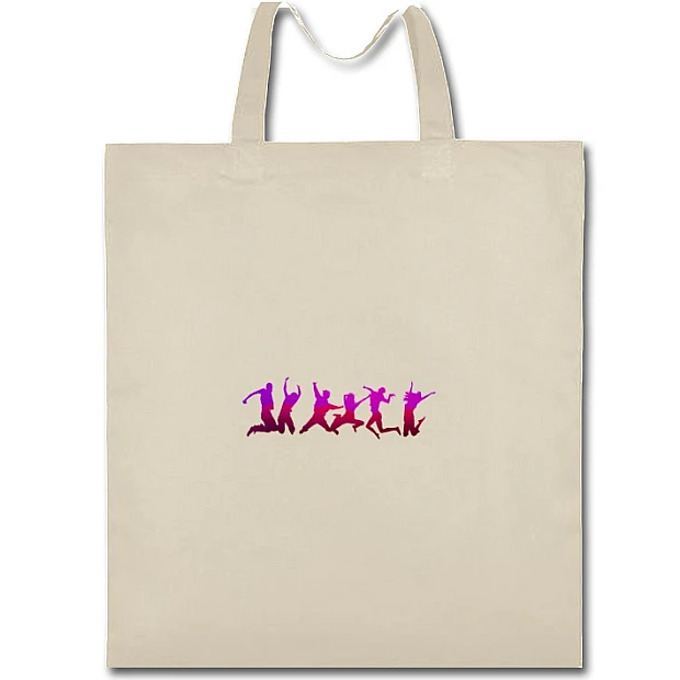 Eco bag with print Youth Day Violet-Red - beige
