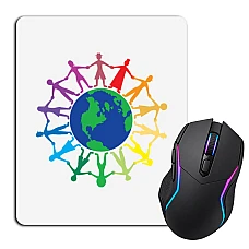 Mouse pad with print Young People Around The Earth