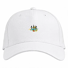 Baseball cap with Print Young People Dancing - white