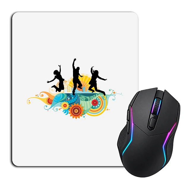 Mouse pad with print Young People Dancing