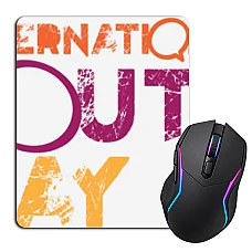 Mouse pad with print Youth Day Jammed Letters
