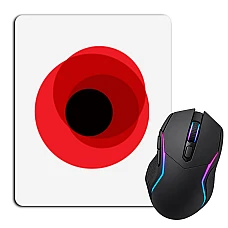 Mouse pad with print Victory Day Poppy