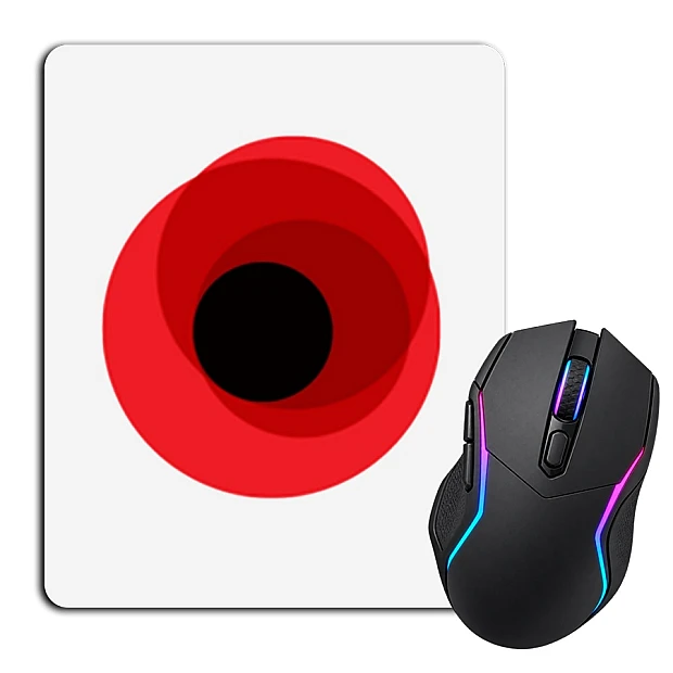 Mouse pad with print Victory Day Poppy