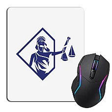 Mouse pad with print Day Lawyer Themis And Blue Scales