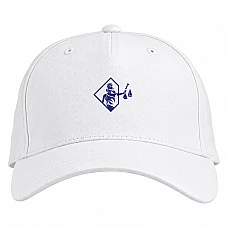 Baseball cap with Print Day Lawyer Themis And Blue Scales - white