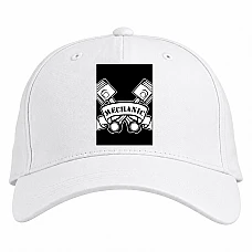 Baseball cap with Print Day Two Pistons Mechanics - white