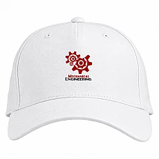 Baseball cap with Print Day Mechanic Gear - white