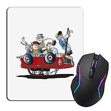 Mouse pad with print Day Mechanics Mechanics Repairing Car