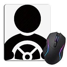 Mouse pad with print Day Motorist Driver And The Steering Wheel