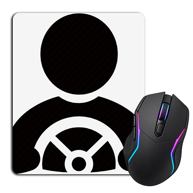 Mouse pad with print Day Motorist Driver And The Steering Wheel