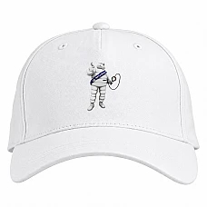 Baseball cap with Print Day Motorist Michelin Man - white