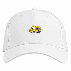 Baseball cap with Print Day Motorist Bus - white