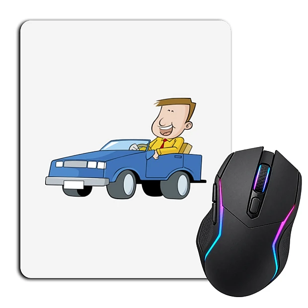 Mouse pad with print Day Motorist Blue Car And Driver