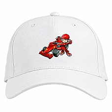 Baseball cap with Print Day Motorist Driver - white