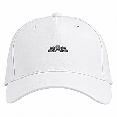 Baseball cap with Print Day Motorist Three Tractor - white