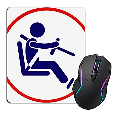 Mouse pad with print Day Motorist Sign