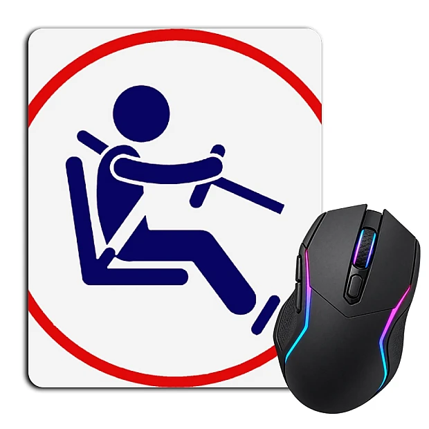 Mouse pad with print Day Motorist Sign