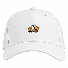Baseball cap with Print Day Motorist Dumper - white