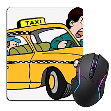 Mouse pad with print Taxi Driver Day Angry Taxi Driver