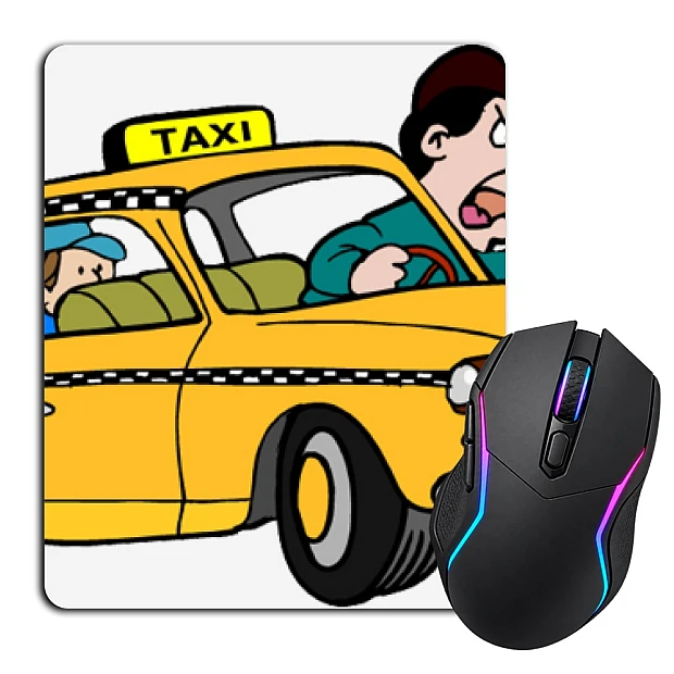 Mouse pad with print Taxi Driver Day Angry Taxi Driver