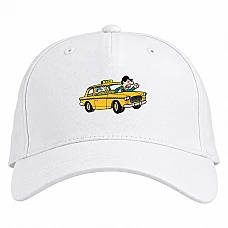 Baseball cap with Print Taxi Driver Day Angry Taxi Driver - white
