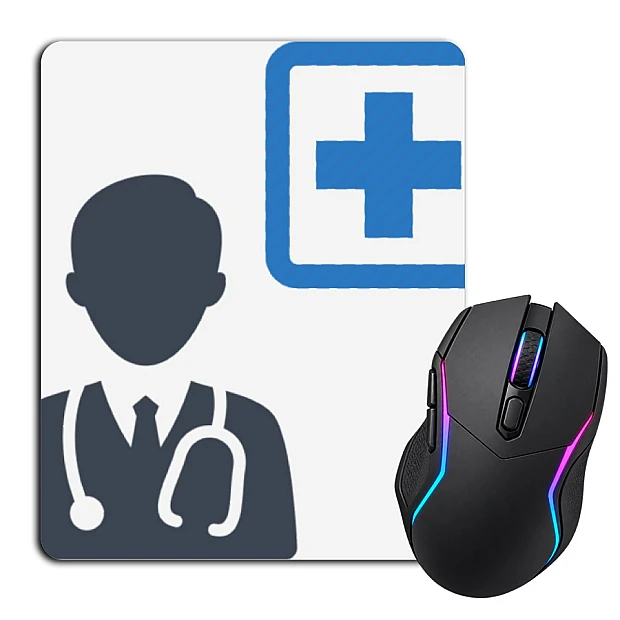Mouse pad with print Day Medica Blue