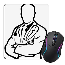 Mouse pad with print Day Medica Doctor Loop