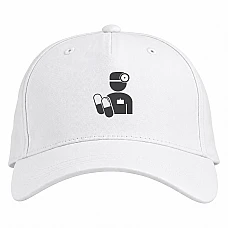 Baseball cap with Print Day Medica Gray - white
