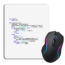 Mouse pad with print Day Of The Programmer Program's Code