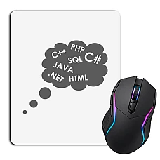 Mouse pad with print Day Of The Programmer Programming Languages ​​In Thoughts